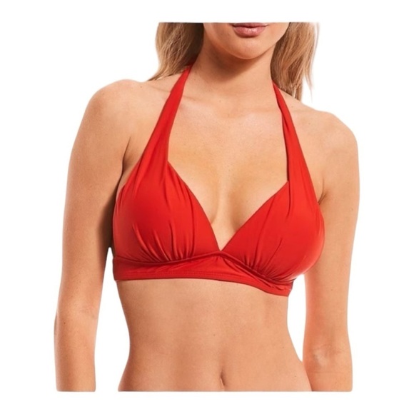 Antonio Melani Floral Mango Jacobean Tie Front High Waisted Bikini Top & Bottom - Picture 12 of 14